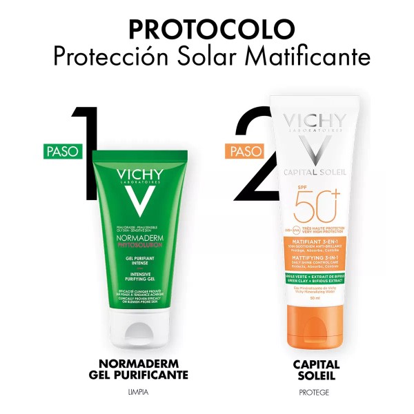 Vichy Kit Capital Soleil Protector Solar + Normaderm Gel Vichy