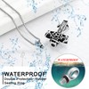 XSMZB Cross Cremation Jewelry Urn Necklace for Human Ashes Fish