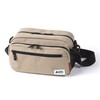 Kenko 574210 Shoulder Bag LOGOS Canvas Shoulder Bag, Khaki M-KH,