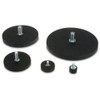 Strong magnetic system neodymium diameter 12 mm rubberised with thread