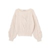 Jill by Jill Stuart Women's Pearl Tuki Cable Knit Sweater,