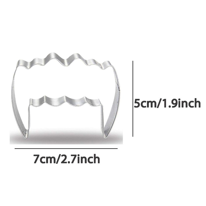WDYJMALL Vampire Teeth Werewolf Teeth Cookie Cutter