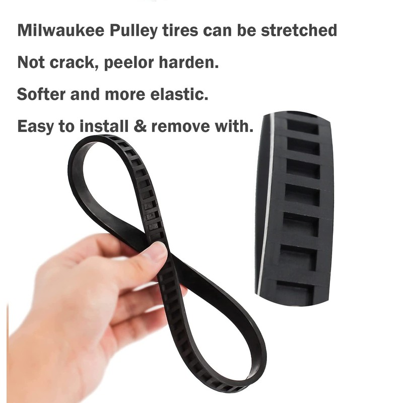 Replacement Milwaukee Pulley Tires 45-69-0010 for Milwaukee BandSaws Blade AO2807