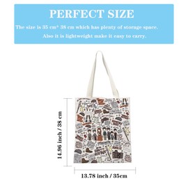 JTOUK Musical Inspired Gift Musical Theatre Gift Broadway Musical Tote Bag for Theatre Lover (News Tote EU)