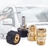 Raincovo Pressure Washer Quick Connect Fittings, M22 14mm to 3/8