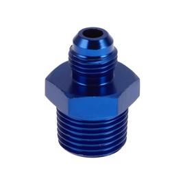 A ABSOPRO Male Flare Reducer Hose Fitting Adapter TF-AN6-1/2 NPT Fuel Line Connector Aluminum Blue