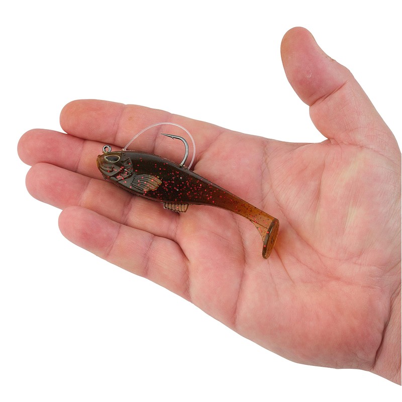Berkley Powerbait Agent E Fishing Soft Bait, Green Pumpkin Red