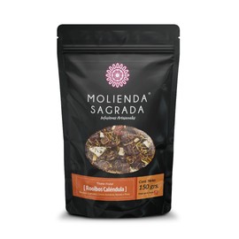 Molienda Sagrada Tisana Rooibos Calendula, Infusión Artesanal de Autor, 150 gramos