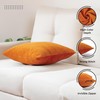 Encasa Chenille Cushion Covers Set of 2 | Orange -