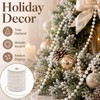 Tinminx 16.4Ft Faux Pearl Beads Garland, 5M White 5mm Plastic