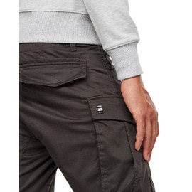 Rovic Zip 3D Straight Tapered Fit Cargo Pants, Raven, 34W x 36L