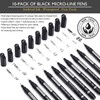 MARTCOLOR Micro Pen Fineliner Pens, 10 Size Fine Point Archival