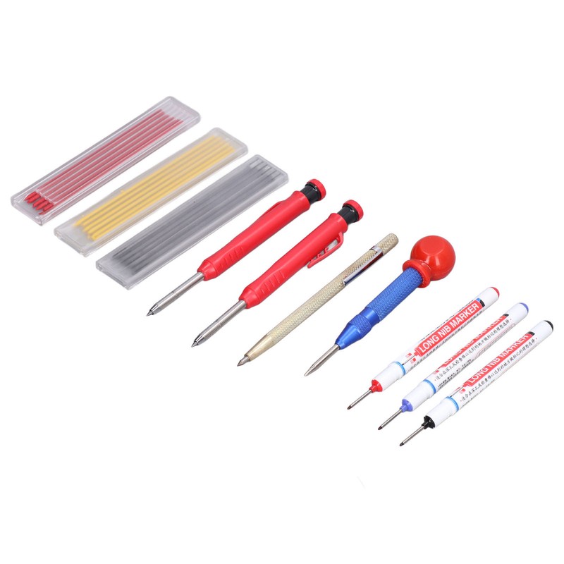 Center Punch Marking Scribing Pen Refill Hole Positioning Tool Set