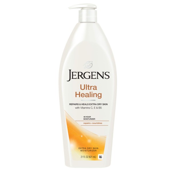 Jergens Ultra Healing Dry Skin Moisturizer, 21 Ounce, Body and Hand Lotion for Dry Skin, for Quick Absorption into Extra Dry Skin, with HYDRALUCENCE blend, Vitamins C, E, and B5
