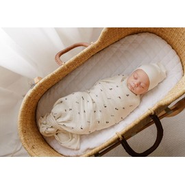 Ely's & Co. Muslin Swaddle Blankets 3-Pack for Baby Boy, 100% Cotton Muslin Extra Large Swaddle Receiving Blankets, 47”x47” (Blue-Ivory Nautical)