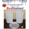 Reditainer Extreme Freeze Deli Food Containers with Lids, 32-Ounce, 24-Pack