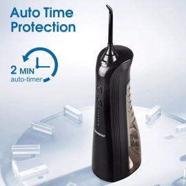 Leominor Water Dental Flosser Pick for Teeth - 5 Modes Cordless Portable Water Teeth C...