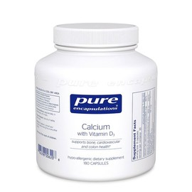 퓨어인캡슐레이션 칼슘 함유 비타민 D3 180 캡슐 Pureencapsulation Calcium with Vitamin D3 180 Capsules