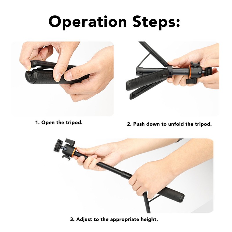 Extendable Selfie Stick Tripod for OSMO POCKET 3 for ONE