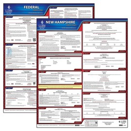 2022 New Hampshire and Federal Labor Law Poster Set (English, NH State) - OSHA Compliant Laminated Posters