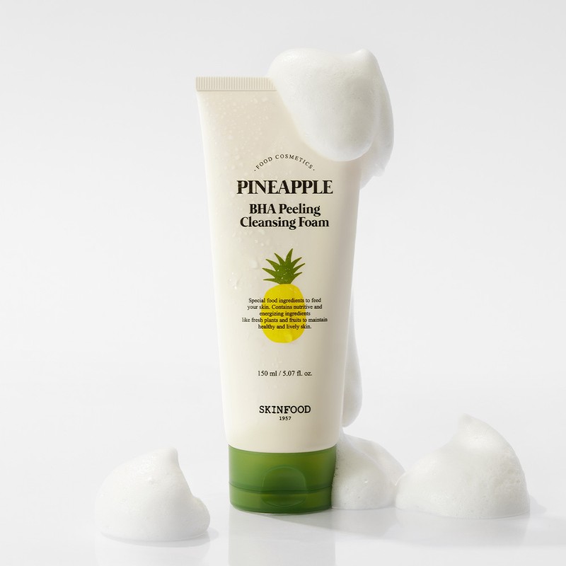 SKINFOOD Pineapple BHA Peeling Cleansing Foam 150ml - SKINFOOD Pineapple