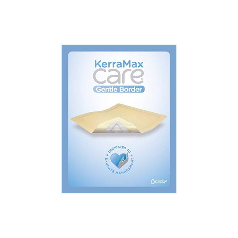 KerraMax Care Gentle Border 6"x6" Super-Absorbent Dressing