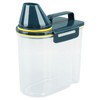Rice Storage Container, Clear PP Plastic Grain Storage Container with