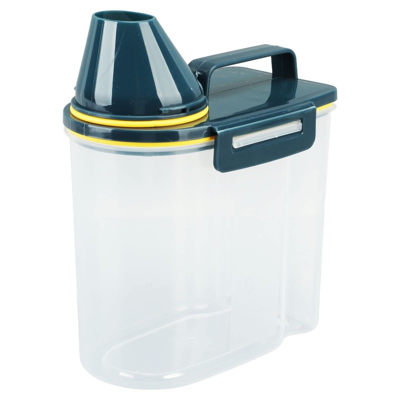 Rice Storage Container, Clear PP Plastic Grain Storage Container with