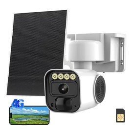 Xparkin 4G LTE Cellular Security Camera Solar Security Cameras Wireless Outdoor No WiFi Security Camera 24/7 Recording,2K Color Night Vision,2-Way Talk,Cloud & SD Card Storage,IP65,Built-in SIM Card