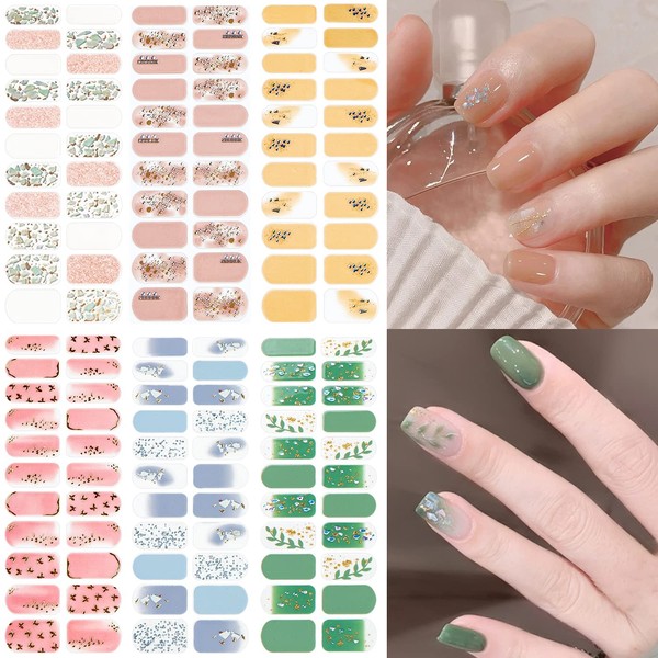 NAILDOKI Nail Stickers, For Hands, Sculpted Feel, Non Damaging Gel Nail Stickers, Just Stick On, Hand Nails, Cute and Popular, Women's, Stylish, Advanced Nail Wrap