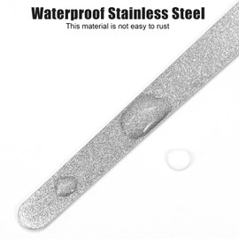 6 Pcs Diamond Nail File Diamond Deb Nail File Metal with Sharp Pointed Tip Stainless Steel Files for Natural Double Sided Manicure Pedicure Toenails Tools for Salon Home