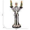 Haunted Living 16.5" Talking Lighted Animatronic Skeleton Tabletop Decoration