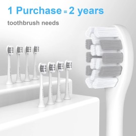 HYCHIKA Adult sonic electric toothbrush, rechargeable, 240-day battery life