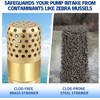Brass Foot Valve 3/4 inch NPT Heavy Duty Spring Mesh