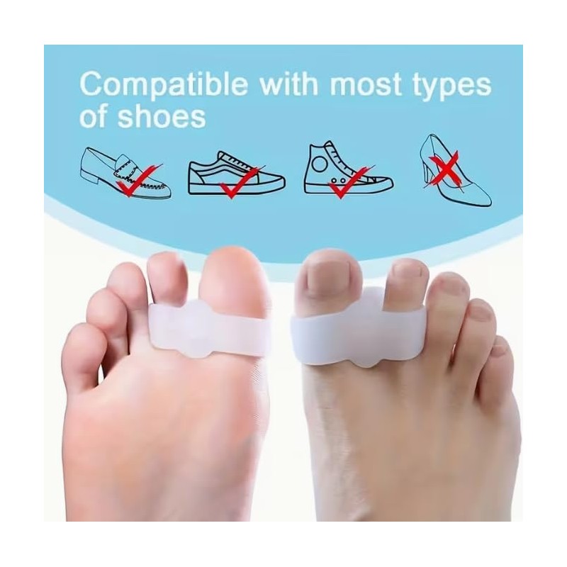 Pack of 2 Bunion Correctors – Toe Separators with 2