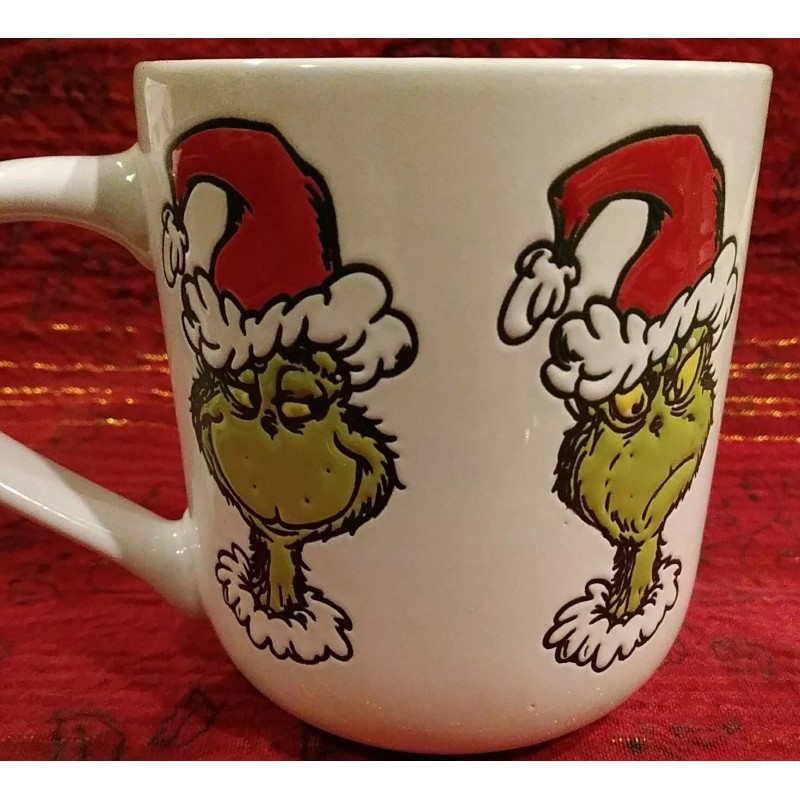 Dr. Seuss THE GRINCH FACES Cup Mug Collectible xMas 12