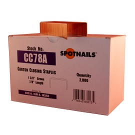 Spot Nails CC78A 1-3/8-Inch Crown 7/8-Inch Leg Carton Closing Staple