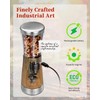 Electric Salt and Pepper Grinder Set with Storage Base, Stainless