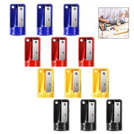 Gearmax 12 Pcs Carpenters Pencil Sharpener,Manual Plastic Sharpener Cutter,Woodwork Pencil Sharpener Sharpening Tool