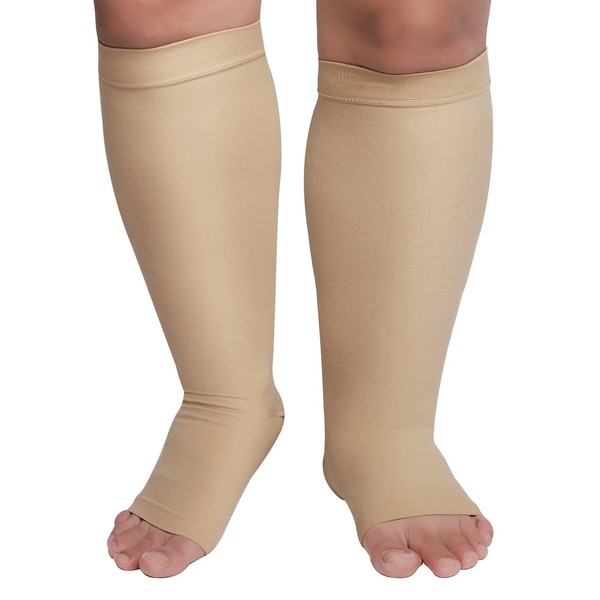 KEKING® Extra Wide Calf Compression Socks for Men & Women,