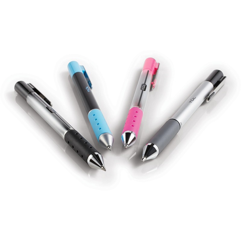 TUL WHJJK Retractable Gel Pens, Bullet Point, 0.7 mm, Gray