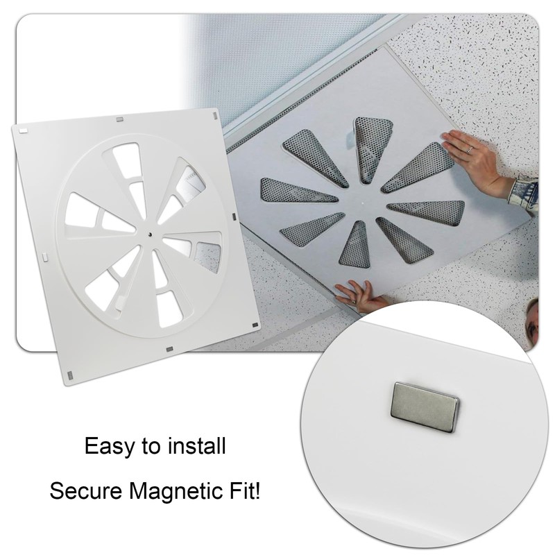 Magnetic Ceiling Vent Cover Square Adjustable Vent Cover for 24"x24"