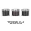 3 Bottles 3.0mm Silicone Micro Links Rings Beads Small Comfortable