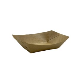 Niche Plus Disposable Craft Unbleached Tray, Paper, Dinnerware, Water Resistant, Oil-Resistant, Small, Approximately 100 Sheets