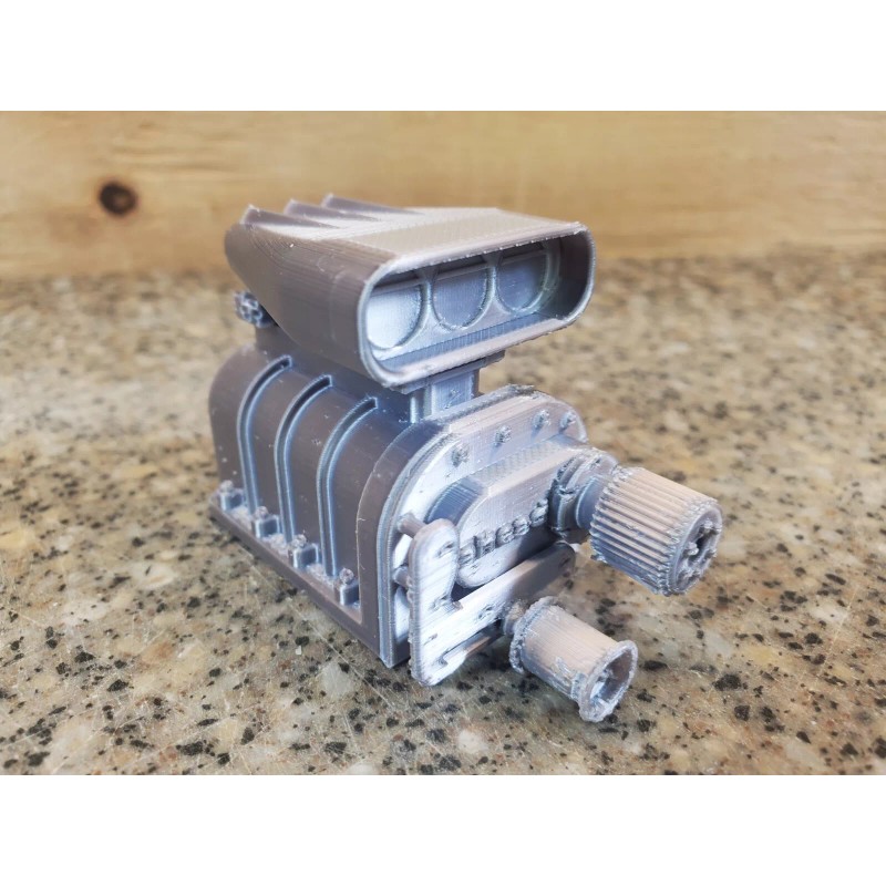 Unbranded Supercharger Blower V8 Rc Car model engine 3D printed