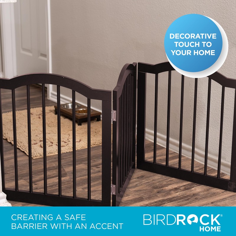 INTERNET'S BEST Arched Top Dog Gate | 3 Panel, 24"