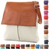 modamoda de - T63 Italian Shoulder Bag Nappa Leather, Grey-brown2021