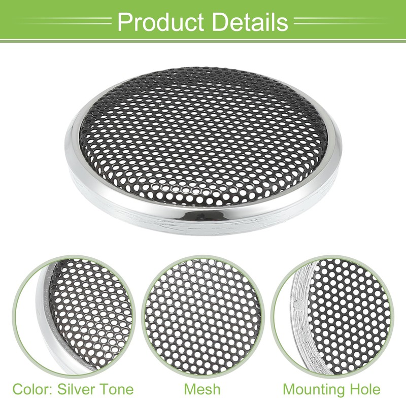 X AUTOHAUX Universal 1" Car Speaker Grills Cover Mesh Round