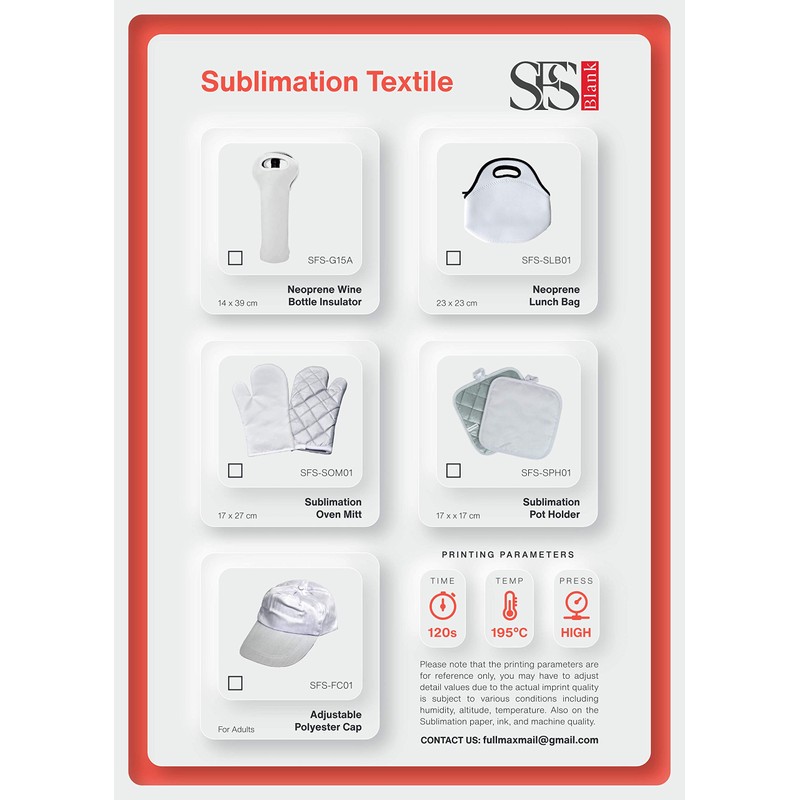 Blank Oven Mitts Sublimation Set 2 Pieces (Both are Right-Handed