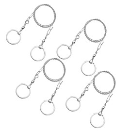 ieron 4 Pack Steel Wire Saw, Emergency Camping Hunt Survival Metal Ring Army Issue Cutter Tool Kit Outdoor